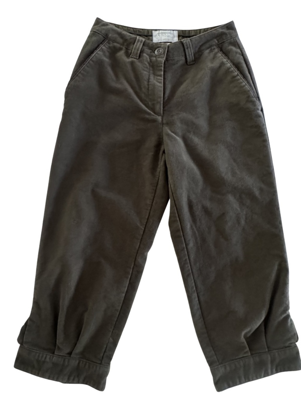 Schöffel Moleskin Breeks Forest Cropped Riding Pants Equestrian Country Chic 25